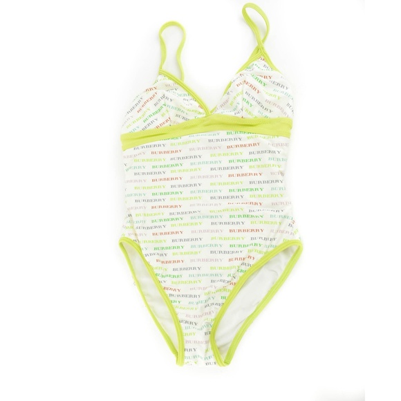 BURBERRY London: Multicolor Logo Swimsuit (oq) - Picture 1 of 8